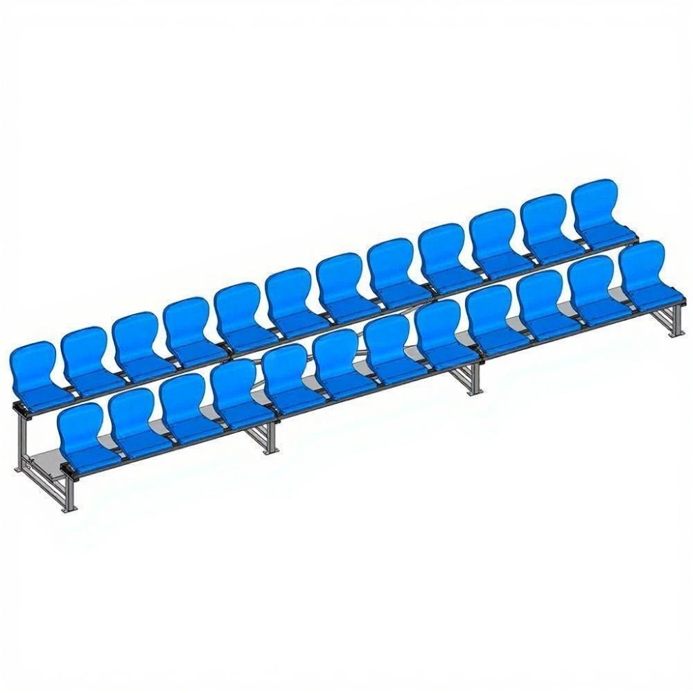 Трибуна для зрителей 2 ряда на 24 места