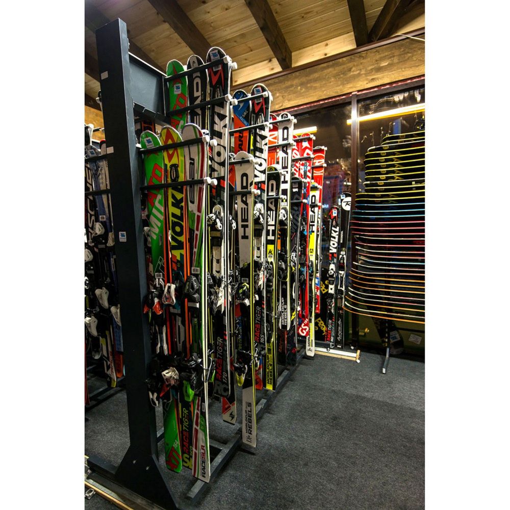 Стеллаж Премиум-У для беговых лыж, двухсторонний 219х155х90см  BLPY-126