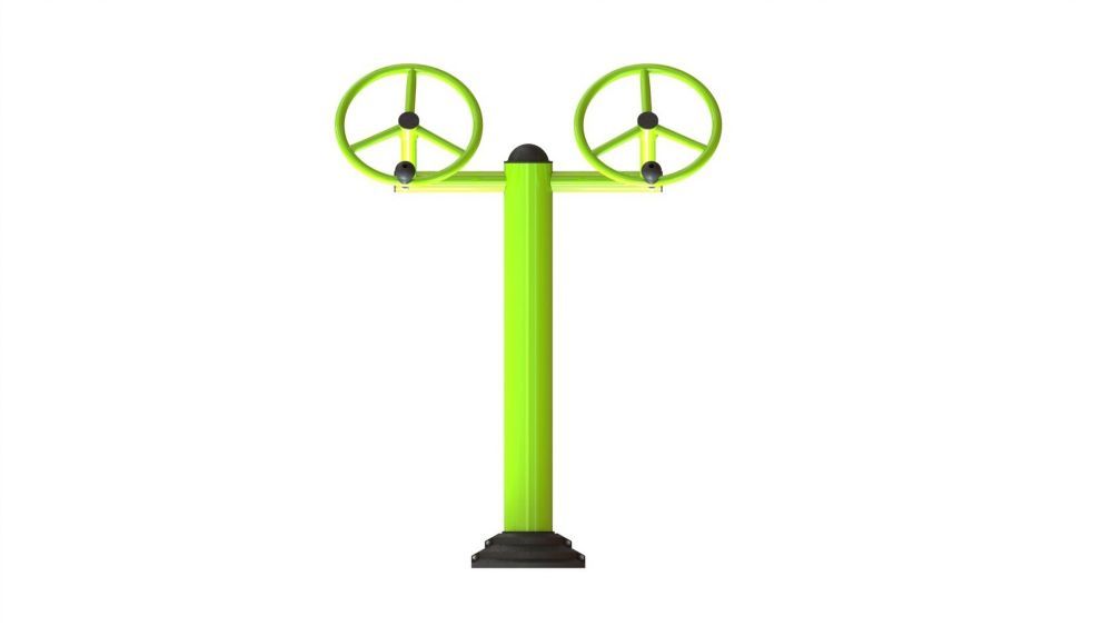 Уличный тренажер взрослый Рули для двоих Pioner A16938