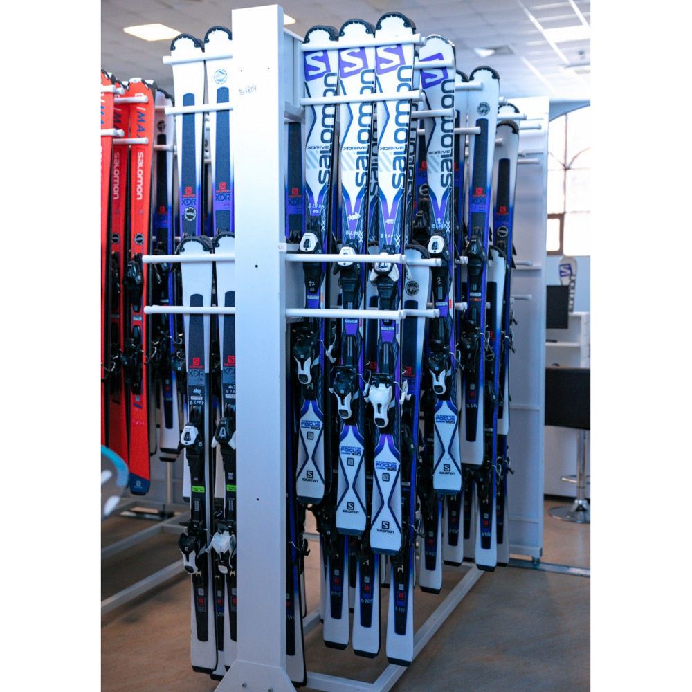 Стеллаж Премиум-У для беговых лыж, двухсторонний 219х155х90см  BLPY-126