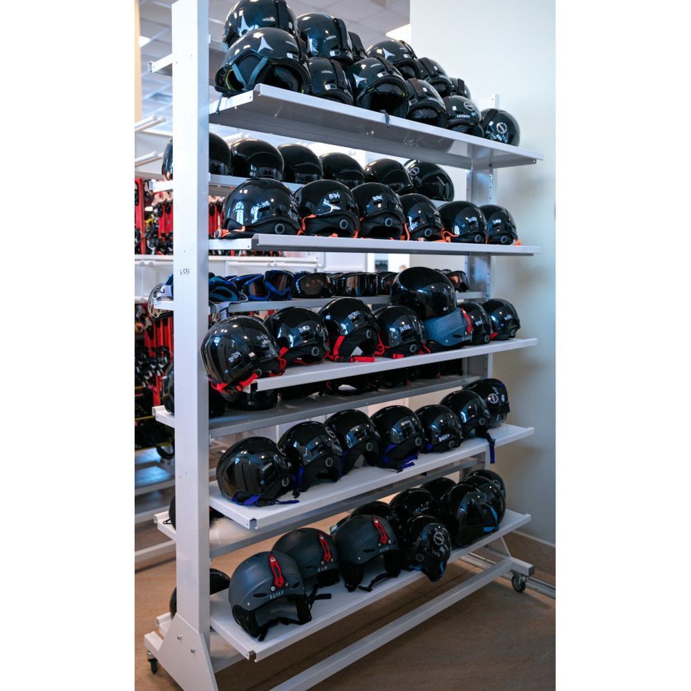 Стеллаж Премиум для шлемов, двухсторонний 219х155х67см SHPD-90