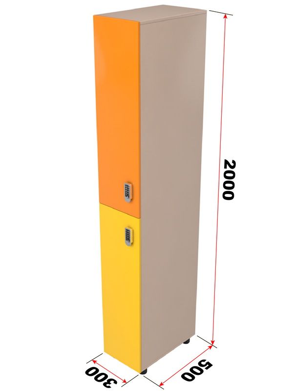 Шкаф для раздевалки ЛДСП 200х50х30(см)  Pioner A16314
