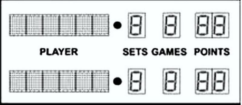 Табло электронное для большого тенниса 180x80x4,4  Pioner A13736