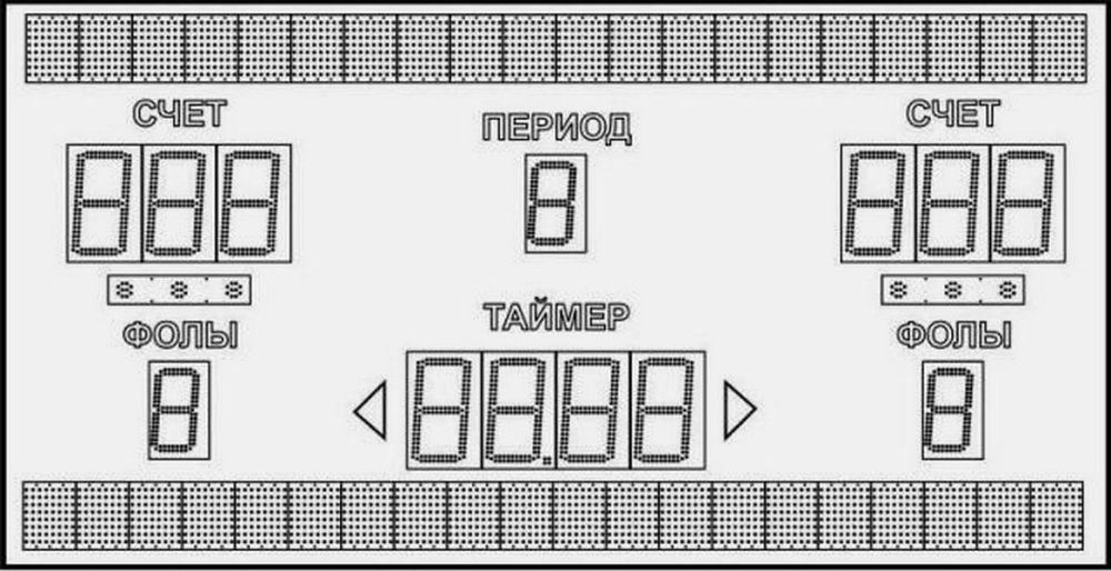 Табло баскетбольное электронное  Pioner A13729