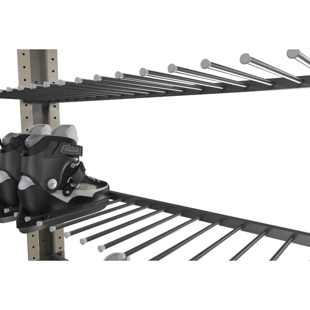 Стеллаж «Премиум» для коньков и роликов, односторонний, 25 пар, 5 полок, KP5-25