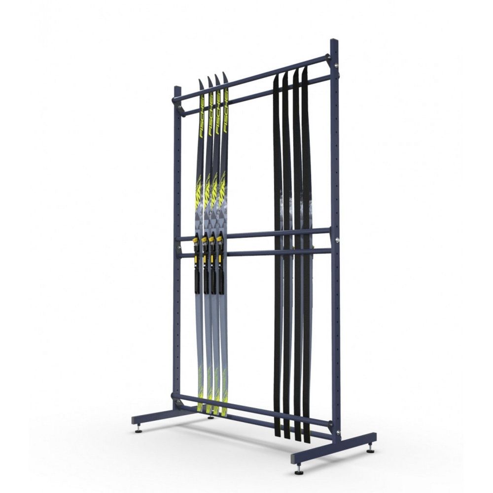 Стеллаж Стандарт для беговых лыж, двухсторонний 205х243х50см  BLS-42