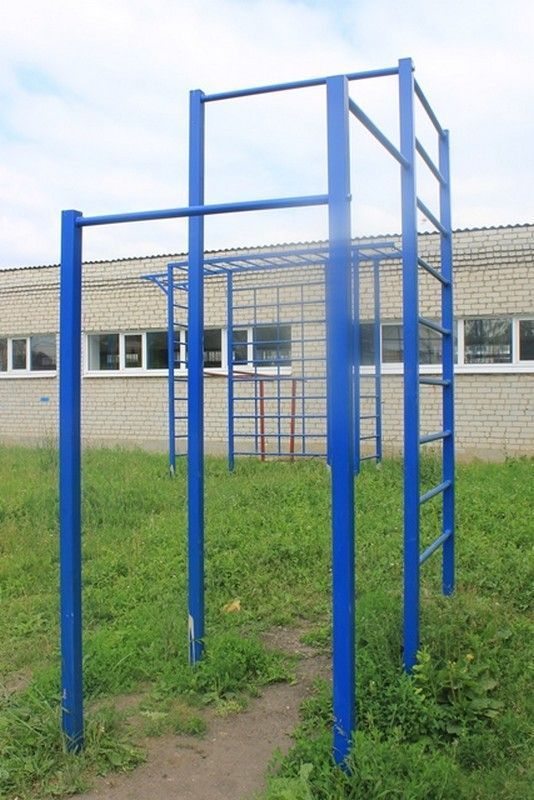 Турник уличный разноуровневый со шведской стенкой Pioner A17258