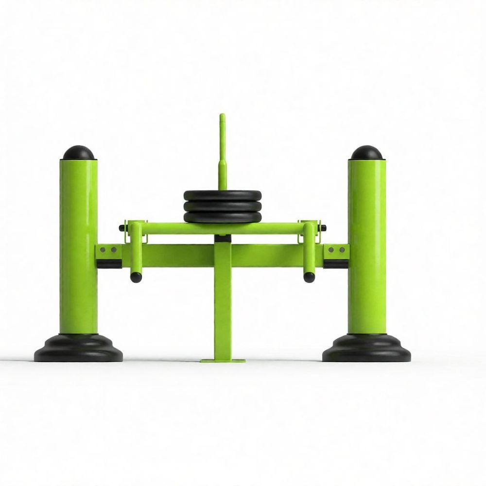 Уличный силовой тренажер для развития плечевых мышц с изменяемой нагрузкой, в том числе для инвалидов и лиц с ограниченными возможностями здоровья