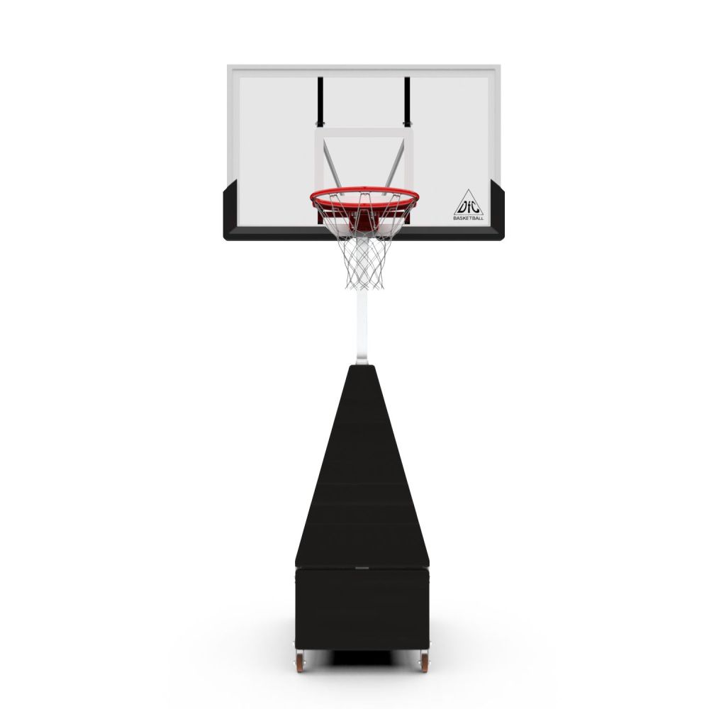 Баскетбольная мобильная стойка DFC STAND50SG 127X80CM поликарбонат (3кор)