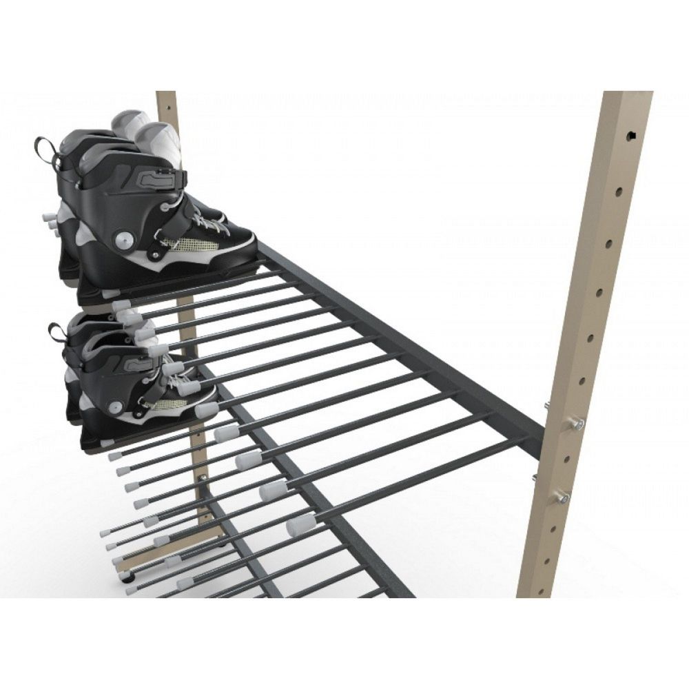 Стеллаж Стандарт для коньков и роликов, односторонний 205х125х34см  KS-25