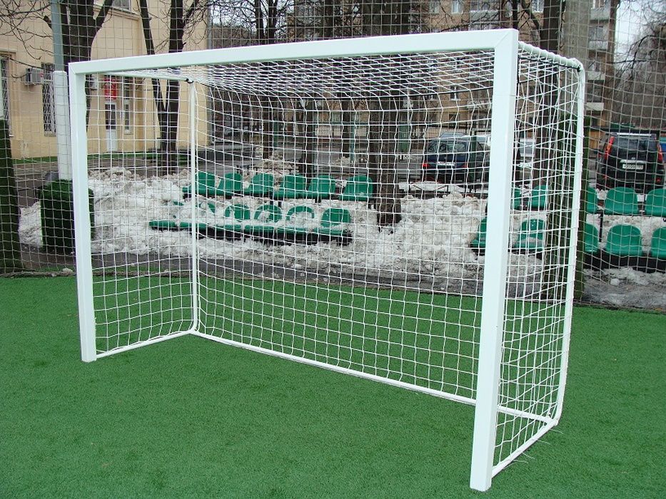 Ворота футбольные алюм. профиль 80х80мм переносные 3,0х2,0м (1 шт) Pioner A14916