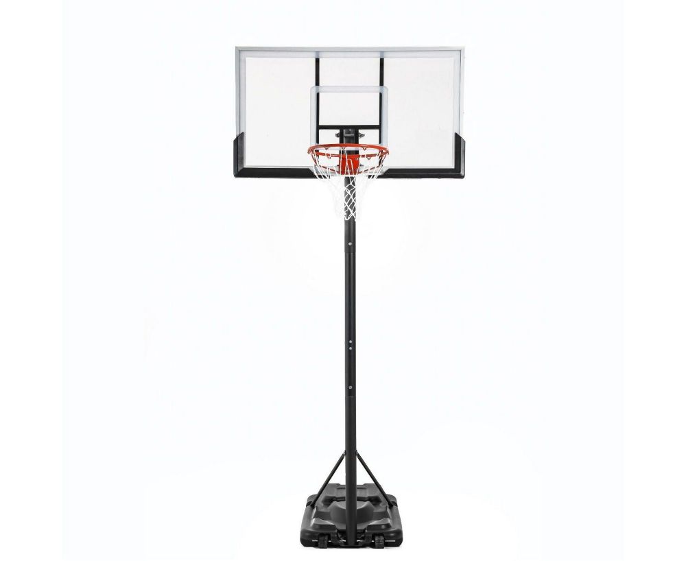 Баскетбольная мобильная стойка DFC STAND56P 143x80cm поликарбонат (два короба)