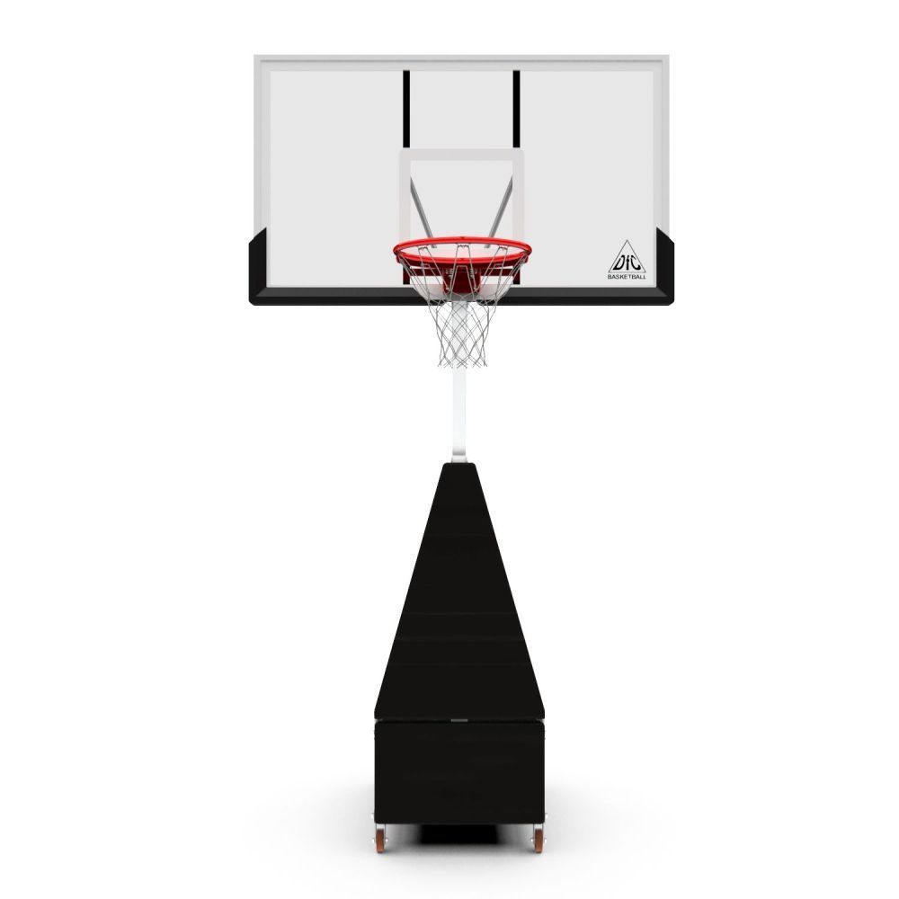 Баскетбольная мобильная стойка DFC STAND60SG 152x90CM поликарбонат (3кор)