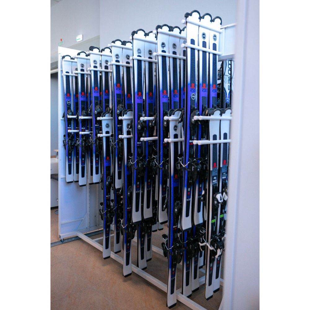 Стеллаж Премиум-У для беговых лыж, двухсторонний 219х155х90см  BLPY-126