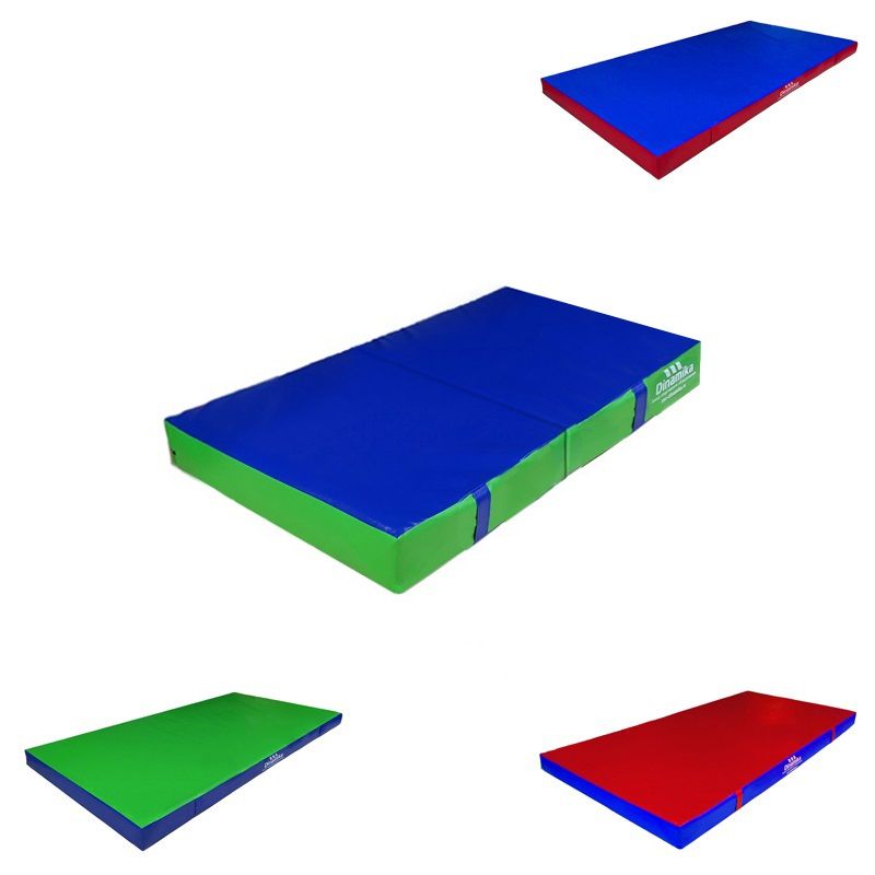 Мат гимнастический 100х50х10см винилискожа складной в 2 сложения (холлослеп/холлофайбер)  Pioner A10443