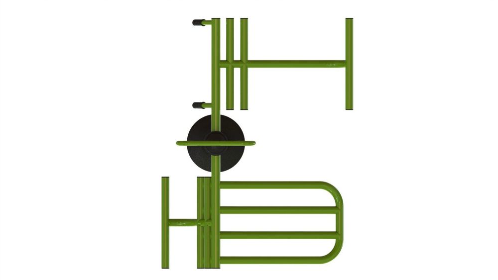 Уличный тренажер взрослый Пресс для двоих Pioner A17013