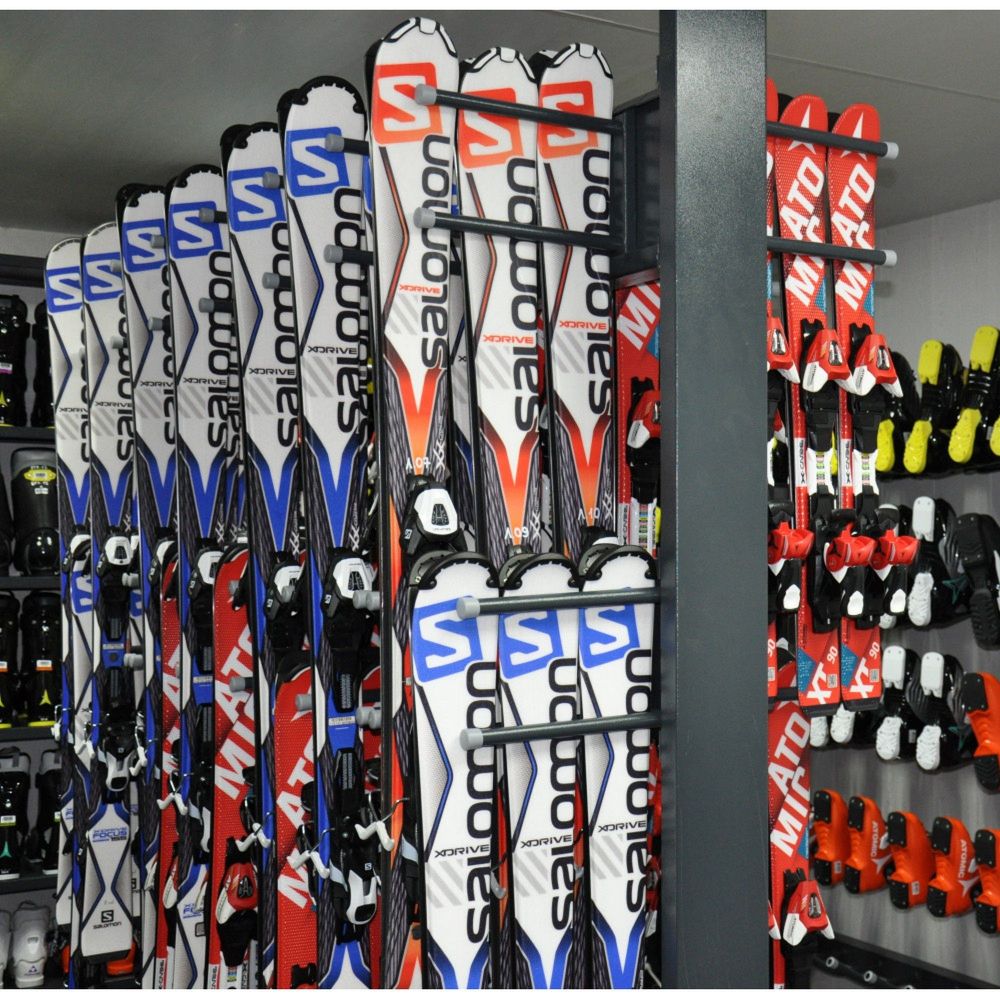 Стеллаж Премиум-У для беговых лыж, двухсторонний 219х155х90см  BLPY-126