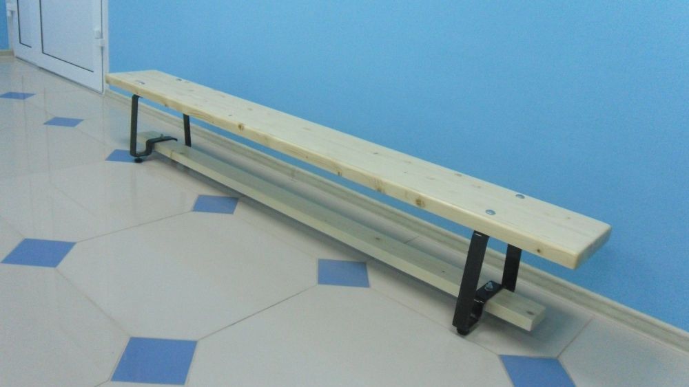 Скамейка гимнастическая 2,5 м металлические ножки  Pioner A15233