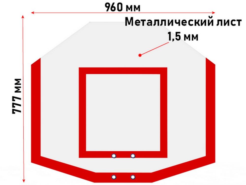 Стритбольный антивандальный щит  Pioner A13351